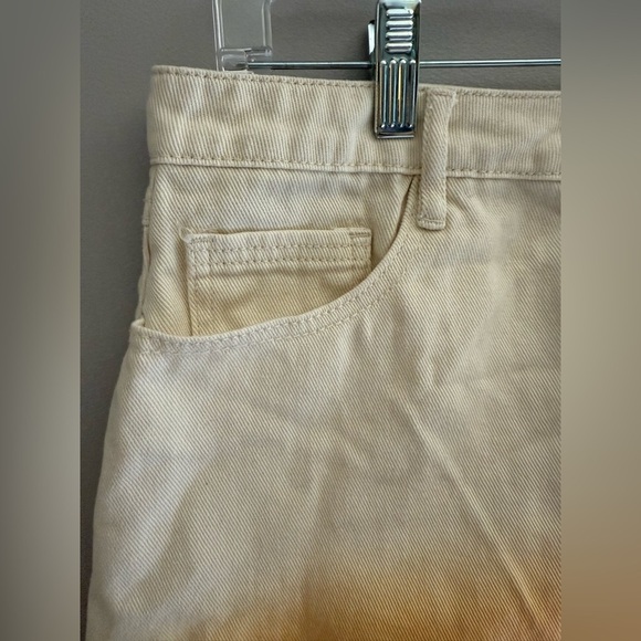 Forever 21 Denim Mini Skirt Women’s SZ L Orange Tie Dye Button Front Pockets Y2K - Picture 2 of 7